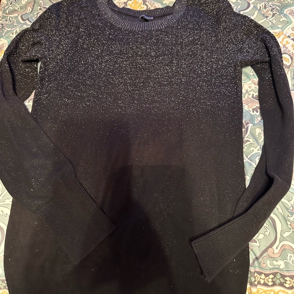 Express sparkly black sweater, size M